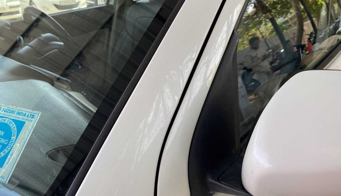 2019 Maruti Dzire VXI AMT, Petrol, Automatic, 56,964 km, Left A pillar - Slightly dented