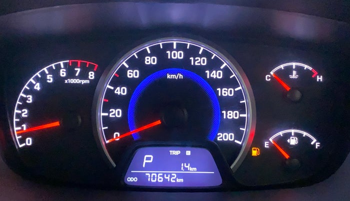 2018 Hyundai Grand i10 SPORTZ AT 1.2 KAPPA VTVT, Petrol, Automatic, 70,642 km, Odometer Image