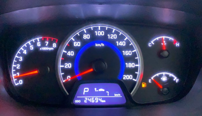 2017 Hyundai Grand i10 SPORTZ (O) AT 1.2 KAPPA VTVT, Petrol, Automatic, 24,694 km, Odometer Image