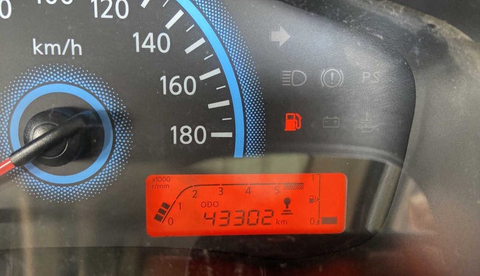 2016 Datsun Redi Go T (O), Petrol, Manual, 43,245 km, Odometer Image