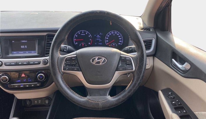 2019 Hyundai Verna 1.4 EX PETROL, Petrol, Manual, 25,667 km, Steering Wheel Close Up