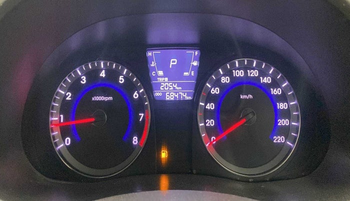 2016 Hyundai Verna 1.6 VTVT S AT, Petrol, Automatic, 68,448 km, Odometer Image