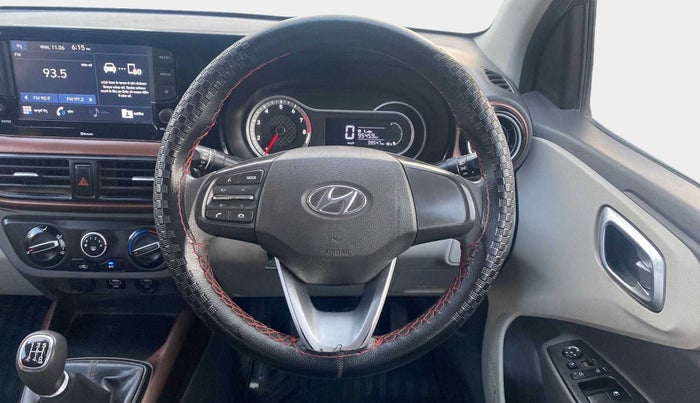 2020 Hyundai AURA SX 1.2, Petrol, Manual, 39,546 km, Steering Wheel Close Up