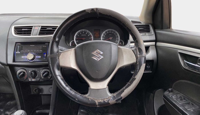 2014 Maruti Swift VXI, Petrol, Manual, 95,421 km, Steering Wheel Close Up