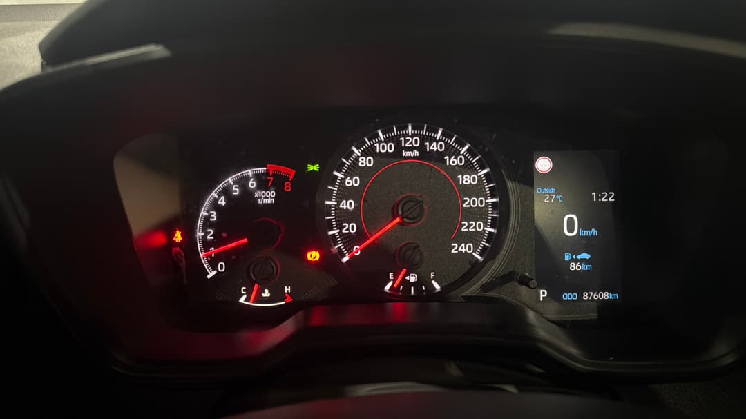 2022 Toyota Corolla Ascent Sport, Automatic, 87608 km, Odometer View