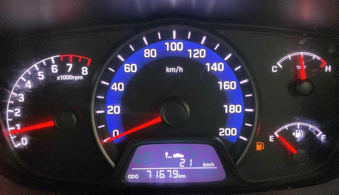 2015 Hyundai Xcent S 1.2, Petrol, Manual, 71,612 km, Odometer Image