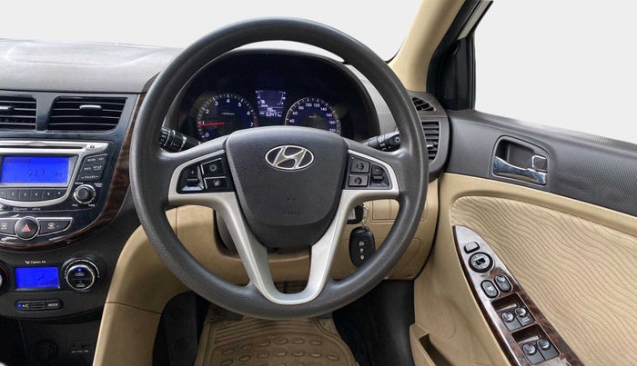 2014 Hyundai Verna FLUIDIC 1.6 VTVT SX, Petrol, Manual, 63,452 km, Steering Wheel Close Up