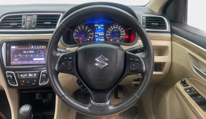 2019 Maruti Ciaz ALPHA  AT 1.5 SHVS PETROL, Petrol, Automatic, 49,968 km, Steering Wheel Close Up