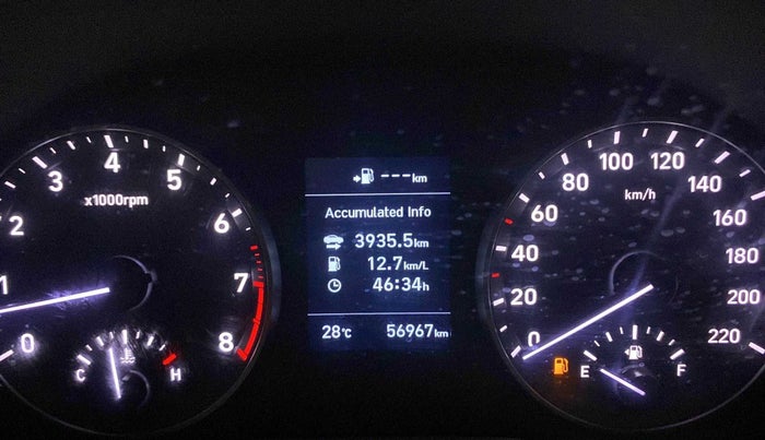 2019 Hyundai Verna 1.6 VTVT SX, Petrol, Manual, 56,883 km, Odometer Image