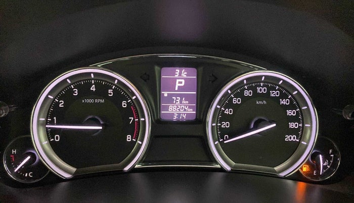 2018 Maruti Ciaz ZETA AT 1.5  SHVS PETROL, Petrol, Automatic, 88,132 km, Odometer Image