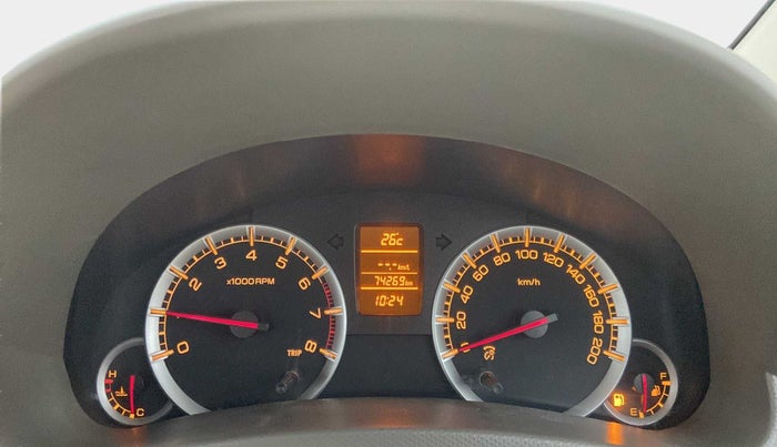 2014 Maruti Ertiga ZXI, Petrol, Manual, 74,199 km, Odometer Image