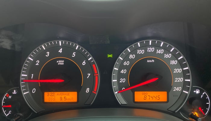 2010 Toyota Corolla Altis 1.8 G, Petrol, Manual, 87,478 km, Odometer Image