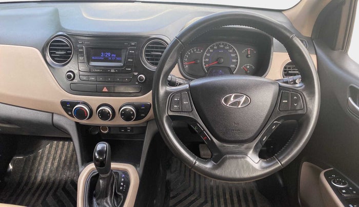 2016 Hyundai Grand i10 ASTA (O) AT 1.2 KAPPA VTVT, Petrol, Automatic, 27,419 km, Steering Wheel Close Up