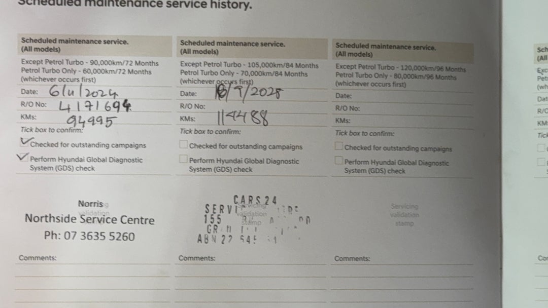Service History