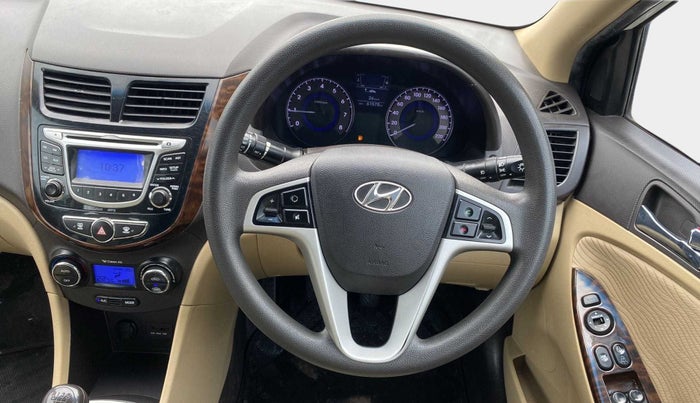 2014 Hyundai Verna FLUIDIC 1.6 VTVT SX, Petrol, Manual, 61,594 km, Steering Wheel Close Up