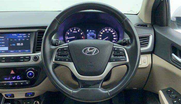 2019 Hyundai Verna 1.6 VTVT SX (O) AT, Petrol, Automatic, 30,116 km, Steering Wheel Close Up