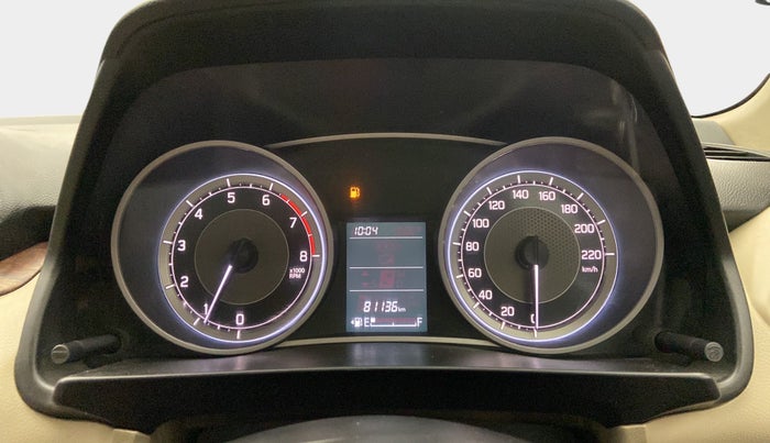 2017 Maruti Dzire VXI, Petrol, Manual, 81,261 km, Odometer Image