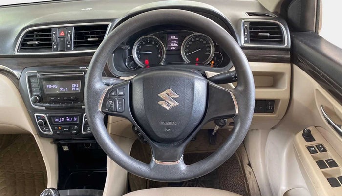 2018 Maruti Ciaz DELTA 1.4 MT PETROL, Petrol, Manual, 75,630 km, Steering Wheel Close Up