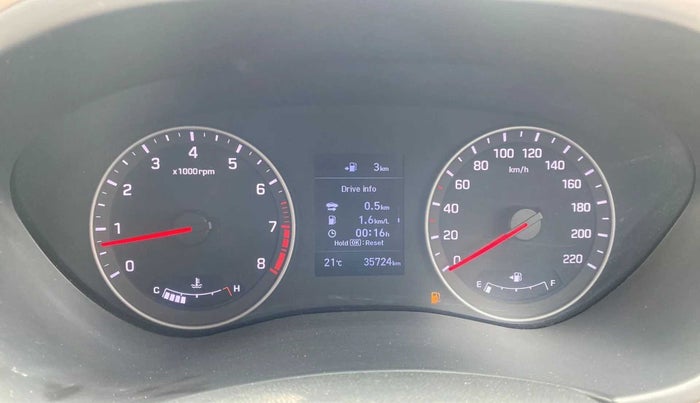 2018 Hyundai Elite i20 ASTA 1.2 (O), Petrol, Manual, 35,676 km, Odometer Image