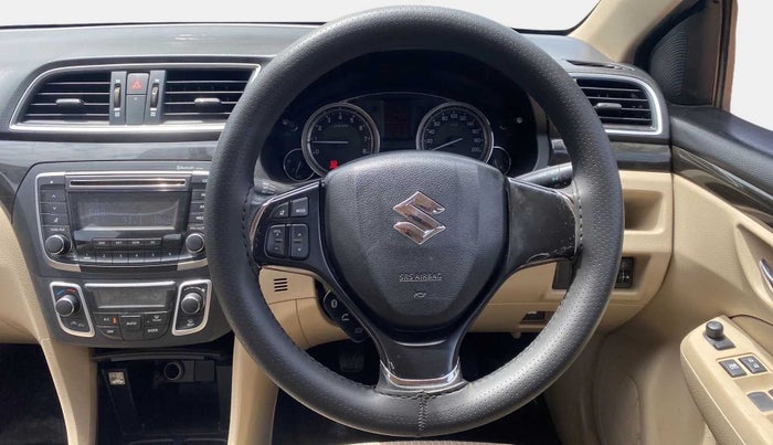 2014 Maruti Ciaz ZXI, Petrol, Manual, 86,694 km, Steering Wheel Close Up