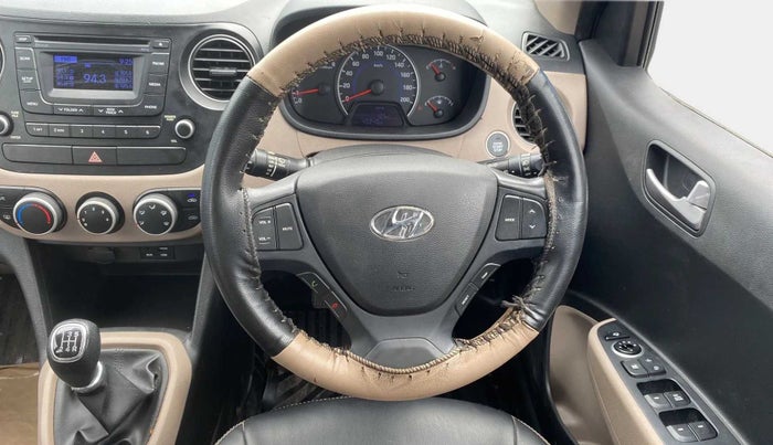 2016 Hyundai Grand i10 ASTA (O) 1.2 KAPPA VTVT, Petrol, Manual, 40,227 km, Steering Wheel Close Up