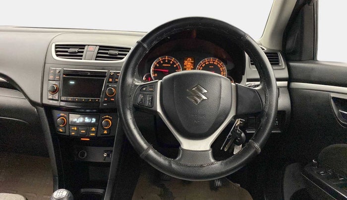 2014 Maruti Swift ZXI, Petrol, Manual, 73,079 km, Steering Wheel Close Up