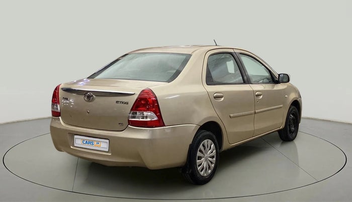 2012 Toyota Etios G, Petrol, Manual, 1,08,059 km, Right Back Diagonal