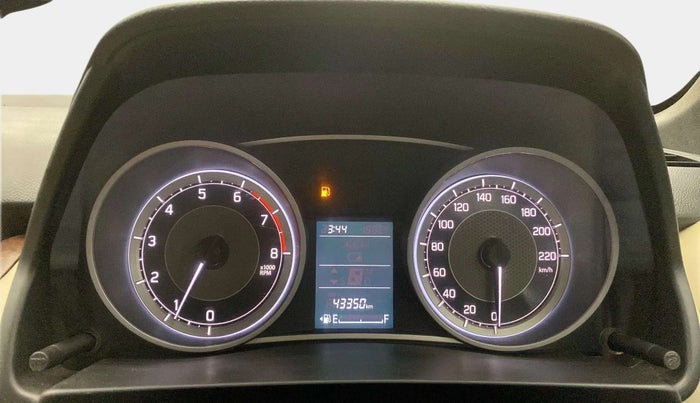 2019 Maruti Dzire VXI, Petrol, Manual, 43,305 km, Odometer Image