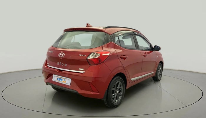 2022 Hyundai GRAND I10 NIOS SPORTZ AMT 1.2 KAPPA VTVT, Petrol, Automatic, 20,824 km, Right Back Diagonal