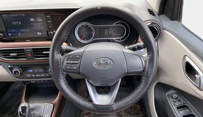 2020 Hyundai AURA SX PLUS 1.2 AMT, Petrol, Automatic, 36,868 km, Steering Wheel Close Up