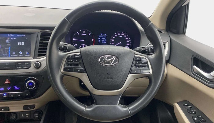 2019 Hyundai Verna 1.6 SX (O) CRDI MT, Diesel, Manual, 91,222 km, Steering Wheel Close Up