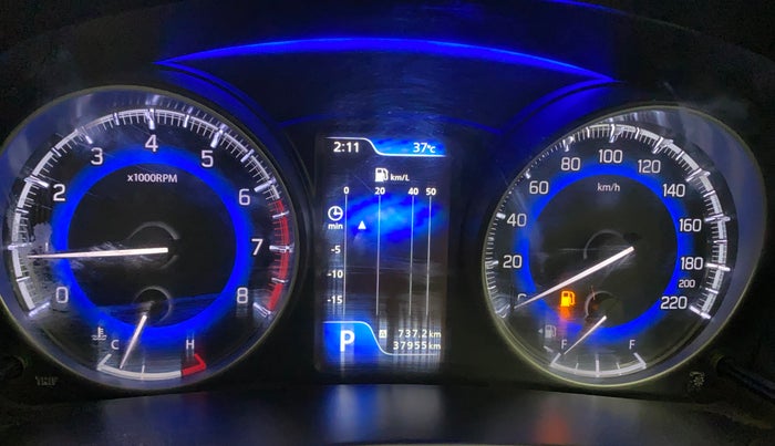 2018 Maruti Baleno ZETA CVT PETROL 1.2, Petrol, Automatic, 37,991 km, Instrument cluster - Glass has scratches