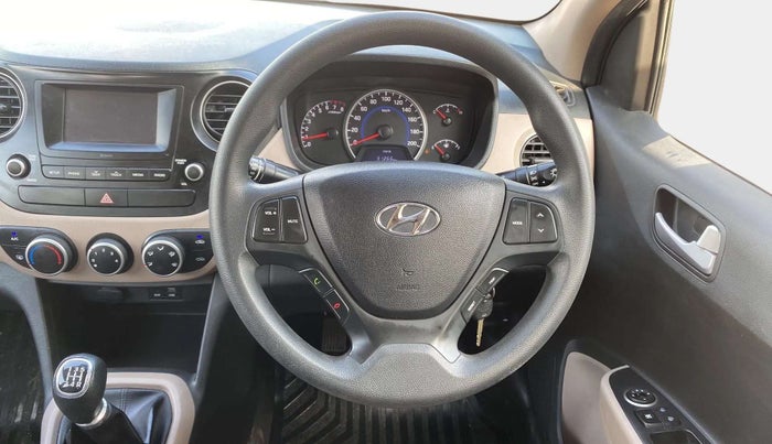 2017 Hyundai Grand i10 SPORTZ 1.2 KAPPA VTVT, Petrol, Manual, 17,261 km, Steering Wheel Close Up