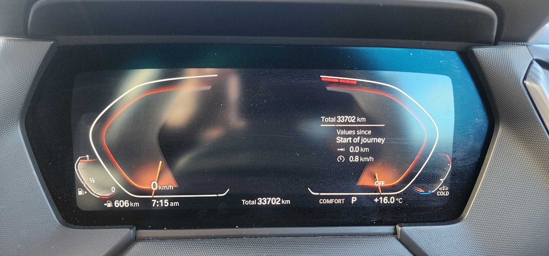 2020 BMW 1 18i M Sport, Automatic, 33702 km, Odometer View