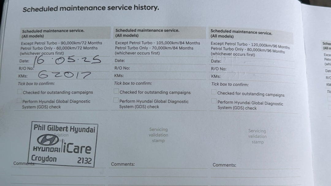 Service History