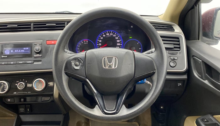 2014 Honda City S MT PETROL, Petrol, Manual, 1,00,009 km, Steering Wheel Close Up
