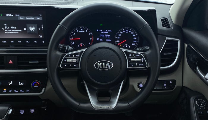 2020 KIA SELTOS HTX AT PETROL, Petrol, Automatic, 30,758 km, Steering Wheel Close Up