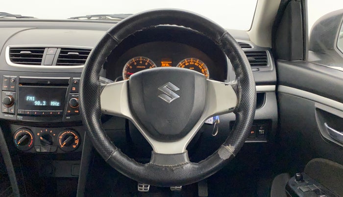 2013 Maruti Swift VXI, Petrol, Manual, 89,460 km, Steering Wheel Close Up