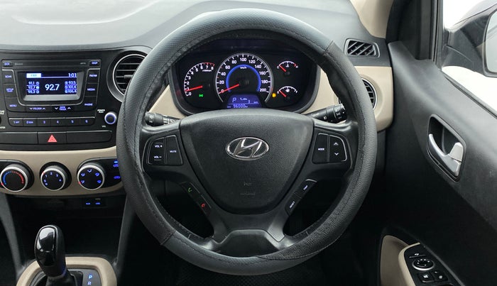2016 Hyundai Grand i10 1.2 ASTA (O) AT, Petrol, Automatic, Steering Wheel Close Up