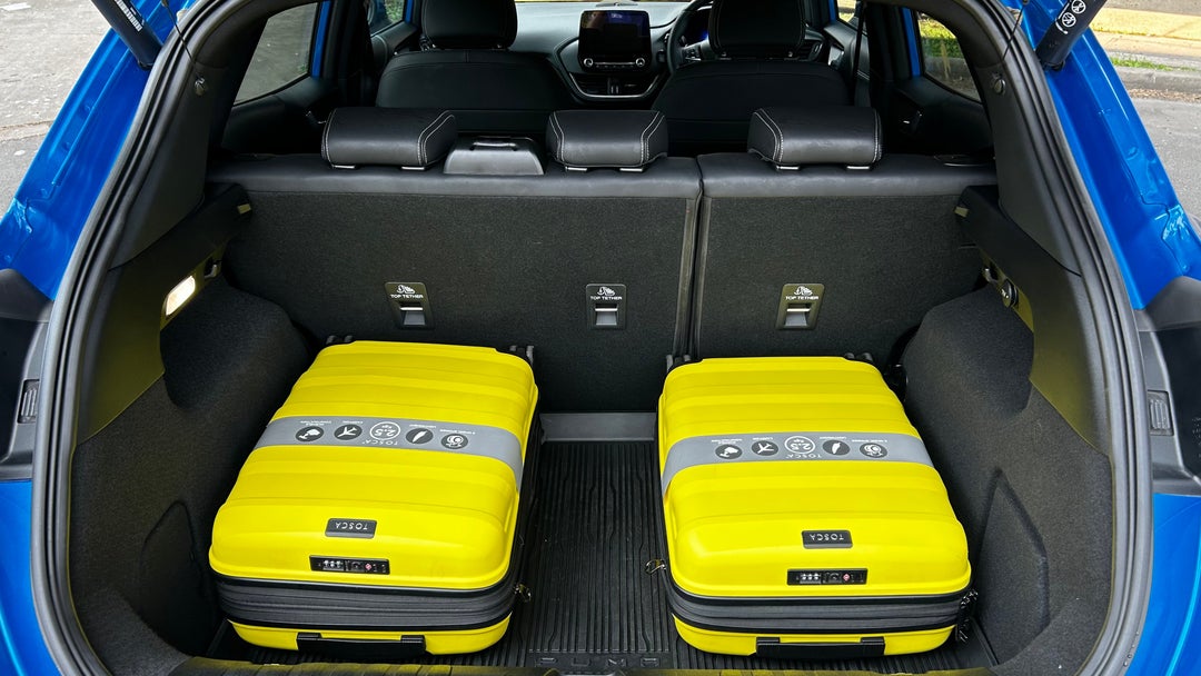 Boot Inside View with Luggage