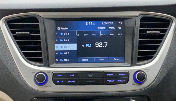 2018 Hyundai Verna 1.6 VTVT SX, Petrol, Manual, 8,080 km, Infotainment System