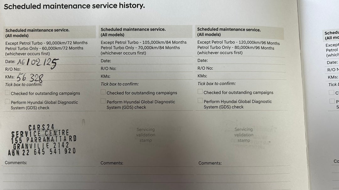 Service History