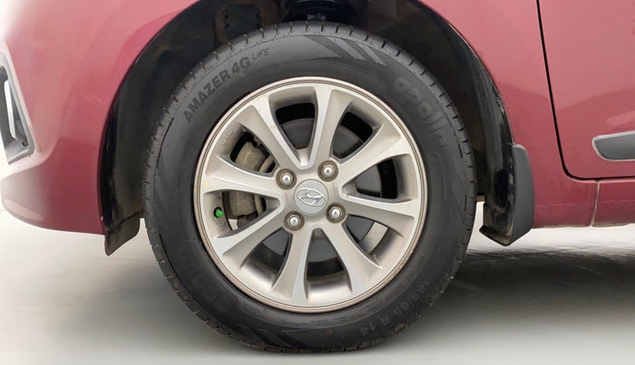 2016 Hyundai Grand i10 ASTA AT 1.2 KAPPA VTVT, Petrol, Automatic, 39,583 km, Left Front Wheel