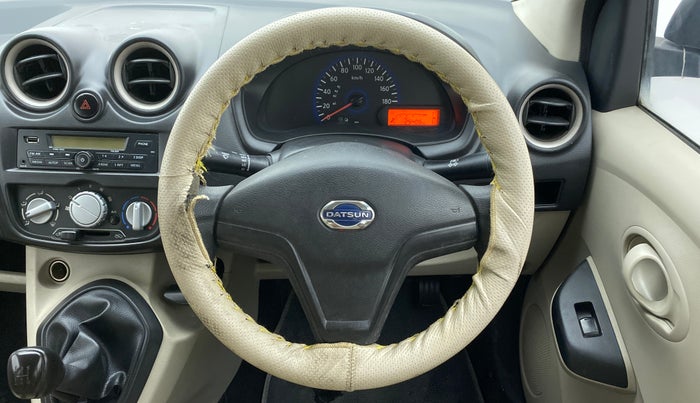 2018 Datsun Go Plus T, Petrol, Manual, 25,406 km, Steering Wheel Close Up