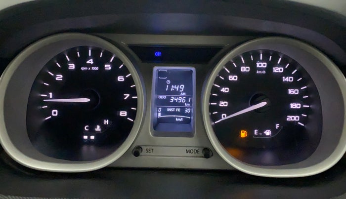 2016 Tata Tiago XZ PETROL, Petrol, Manual, 34,961 km, Odometer Image