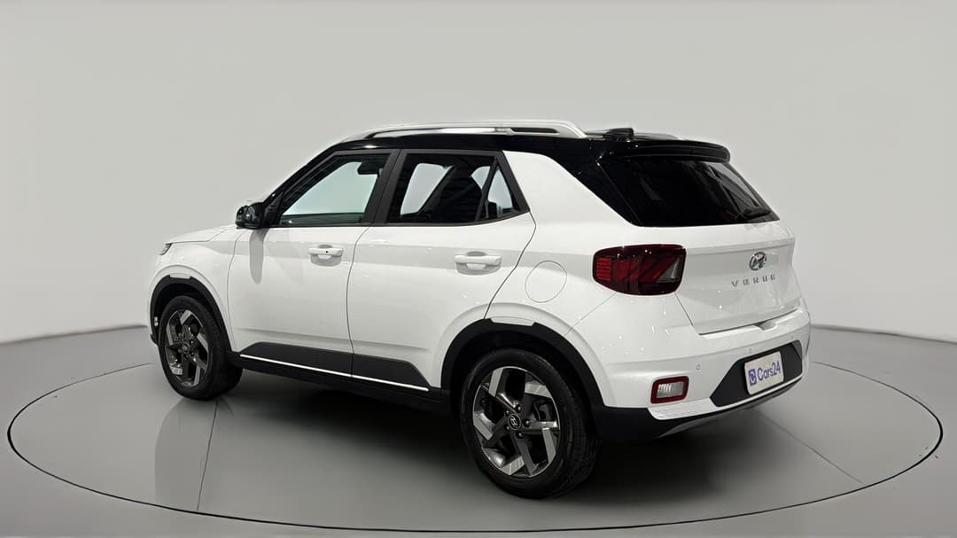2023 Hyundai Venue Elite (black) Two-tone Roof, Automatic, 45977 km, Left Back Diagonal (45- Degree) View