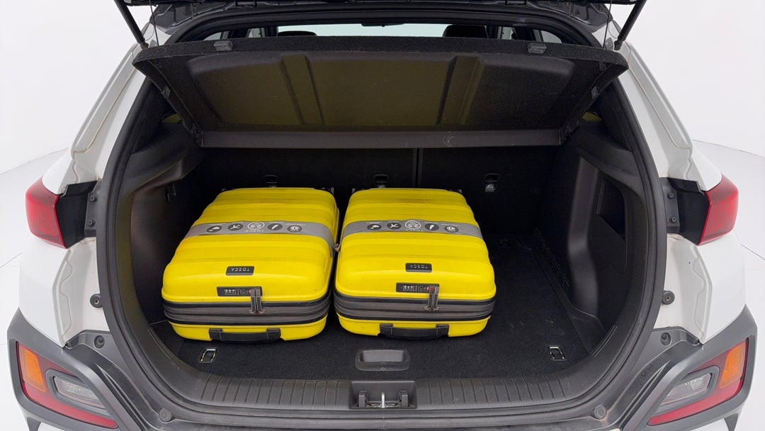 Boot Inside View with Luggage