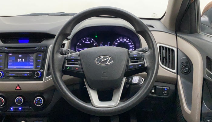 2017 Hyundai Creta E PLUS 1.6 PETROL, Petrol, Manual, 55,852 km, Steering Wheel Close Up