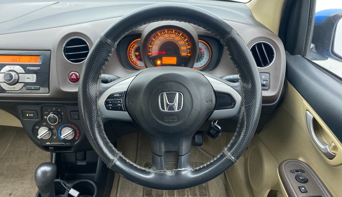 2013 Honda Brio VX AT, Petrol, Automatic, 56,268 km, Steering Wheel Close Up