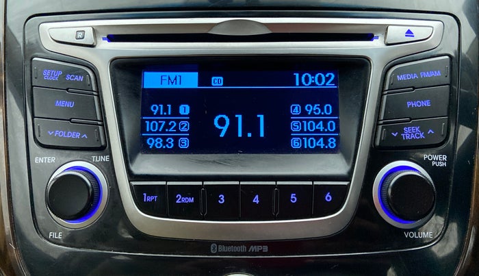 2015 Hyundai Verna FLUIDIC 1.6 CRDI S (o), Diesel, Manual, 63,476 km, Infotainment System